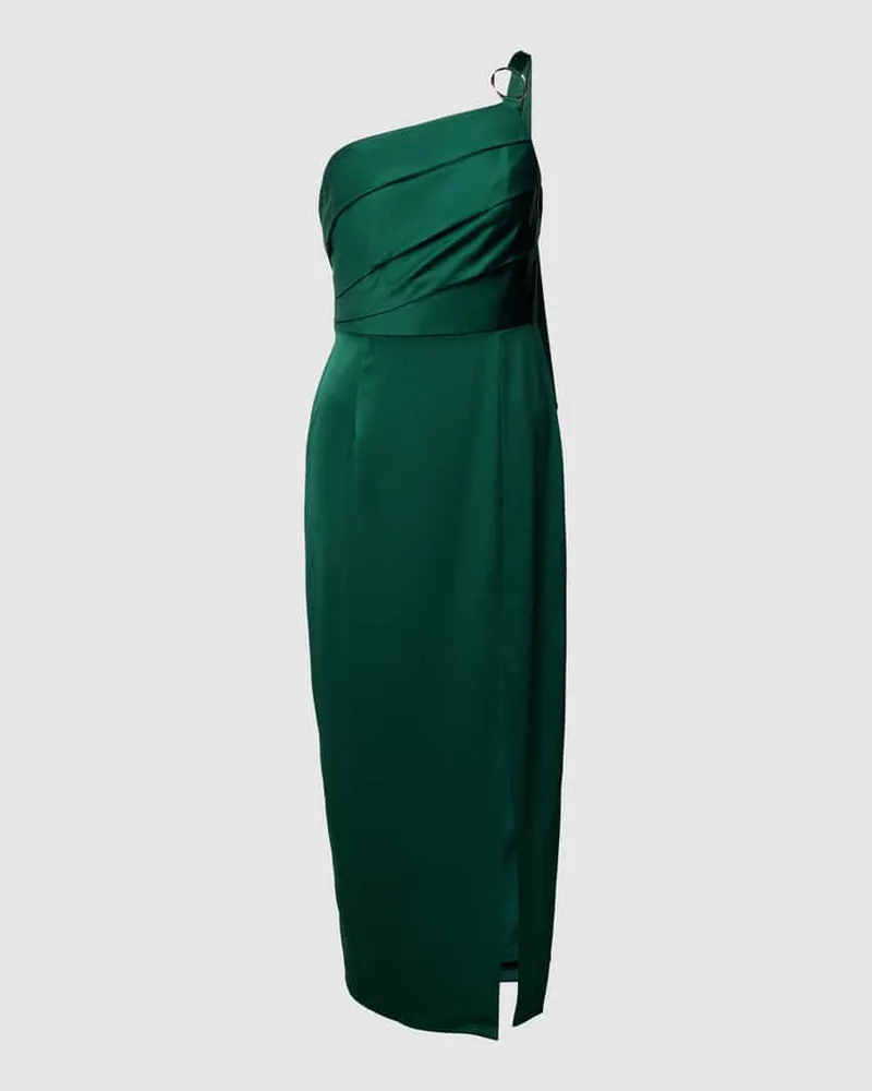 Adrianna Papell Abendkleid mit One-Shoulder-Träger Dunkelgruen