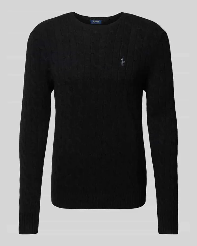 Ralph Lauren Strickpullover mit Logo-Stitching Black
