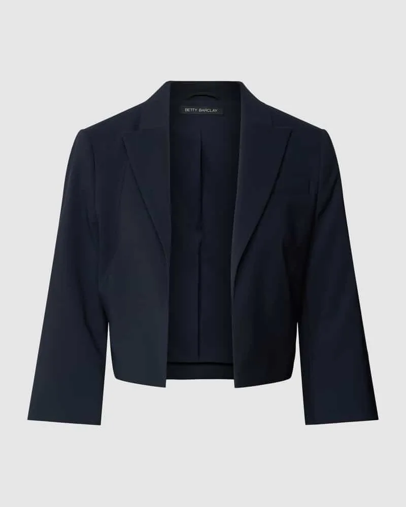 Betty Barclay Cropped Blazer mit Reverskragen Marine