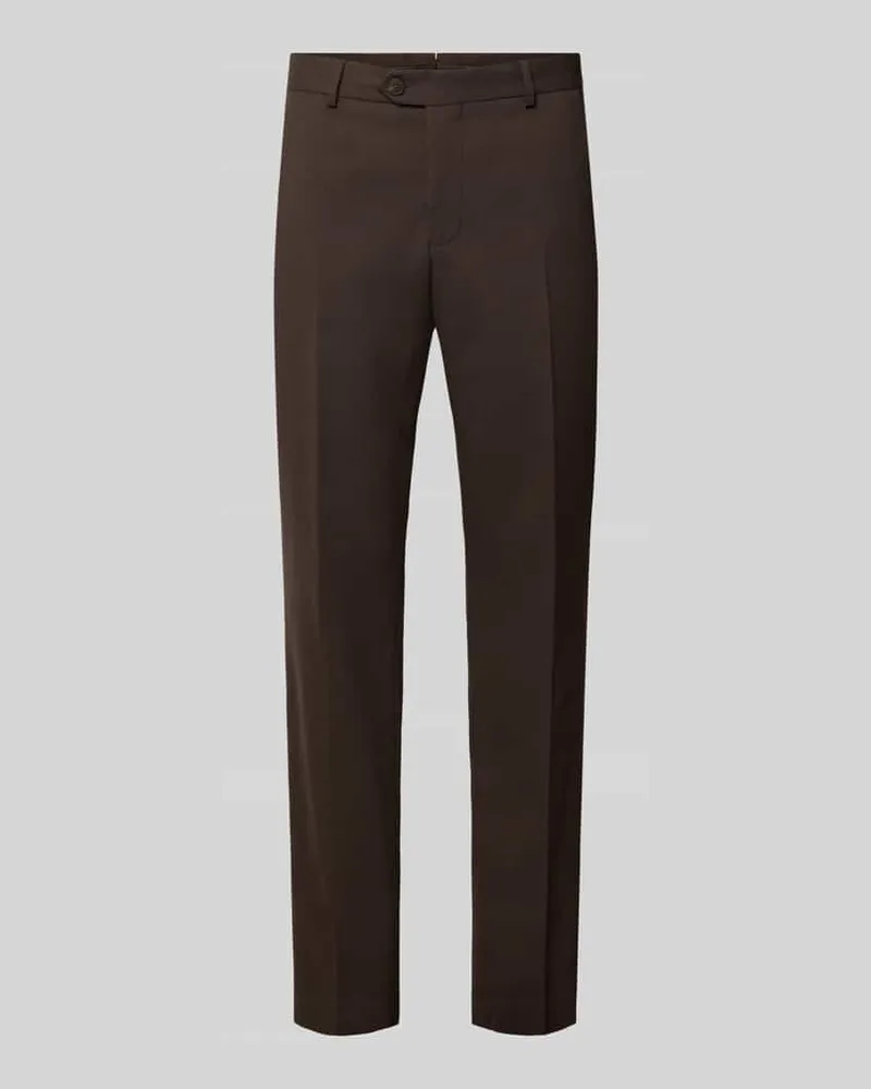 Selected Homme Slim Fit Anzughose mit Woll-Anteil Modell 'SLIM-NEIL Dunkelbraun