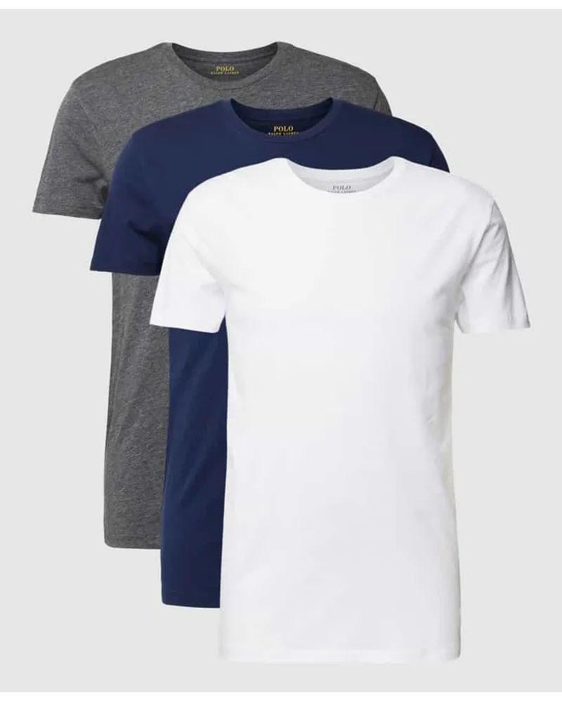 Ralph Lauren T-Shirt Set mit Label-Stitching Modell 'Crew Weiss