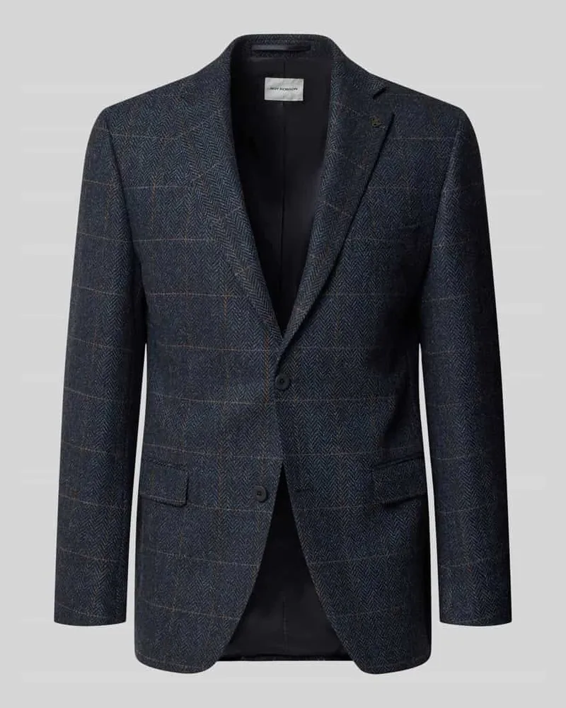 Roy Robson Slim Fit 2-Knopf-Sakko aus Schurwolle Marine