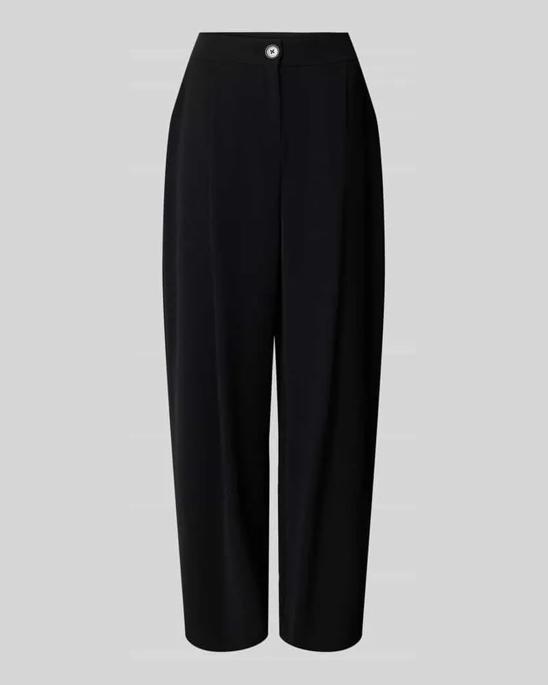 Armani Exchange Relaxed Fit Hose mit Bundfalten Black