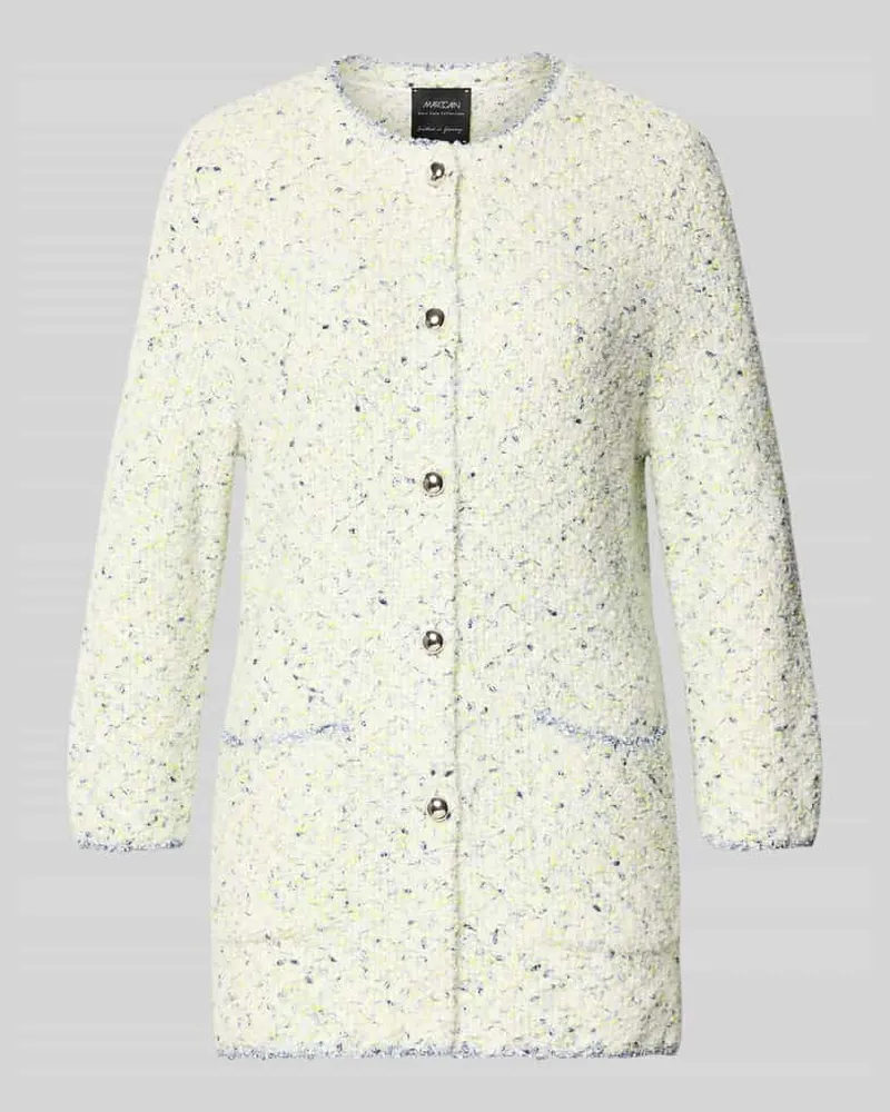 Marc Cain Strickjacke mit 3/4-Arm und aufgesetzten Taschen Apfel