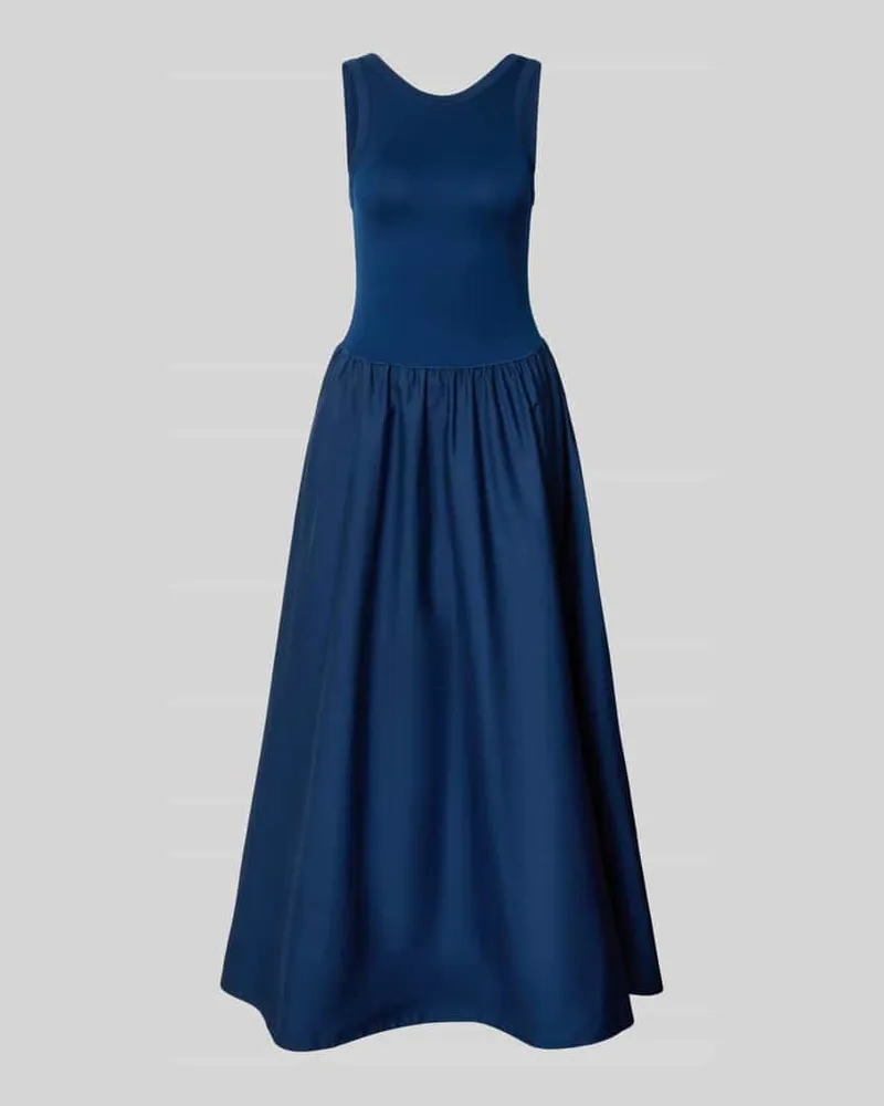 Ralph Lauren Fit and Flare Freizeitkleid aus Viskose-Mix Royal
