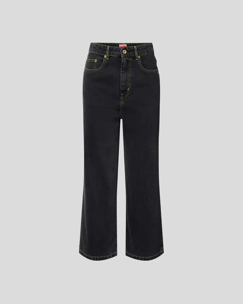 Kenzo Jeans-Culotte im Bootcut Fit Black