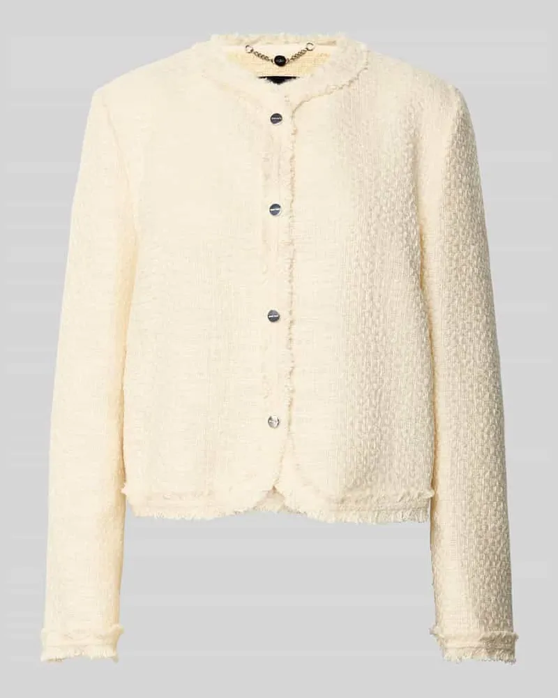 Marc Cain Blazer in Bouclé-Optik Offwhite