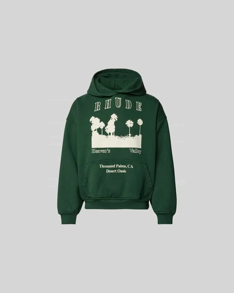 RHUDE Hoodie mit Kapuze Dunkelgruen