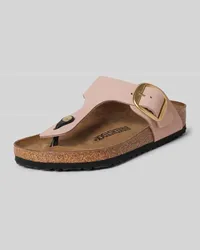 Birkenstock Zehentrenner aus Leder Modell 'Gizeh Pink