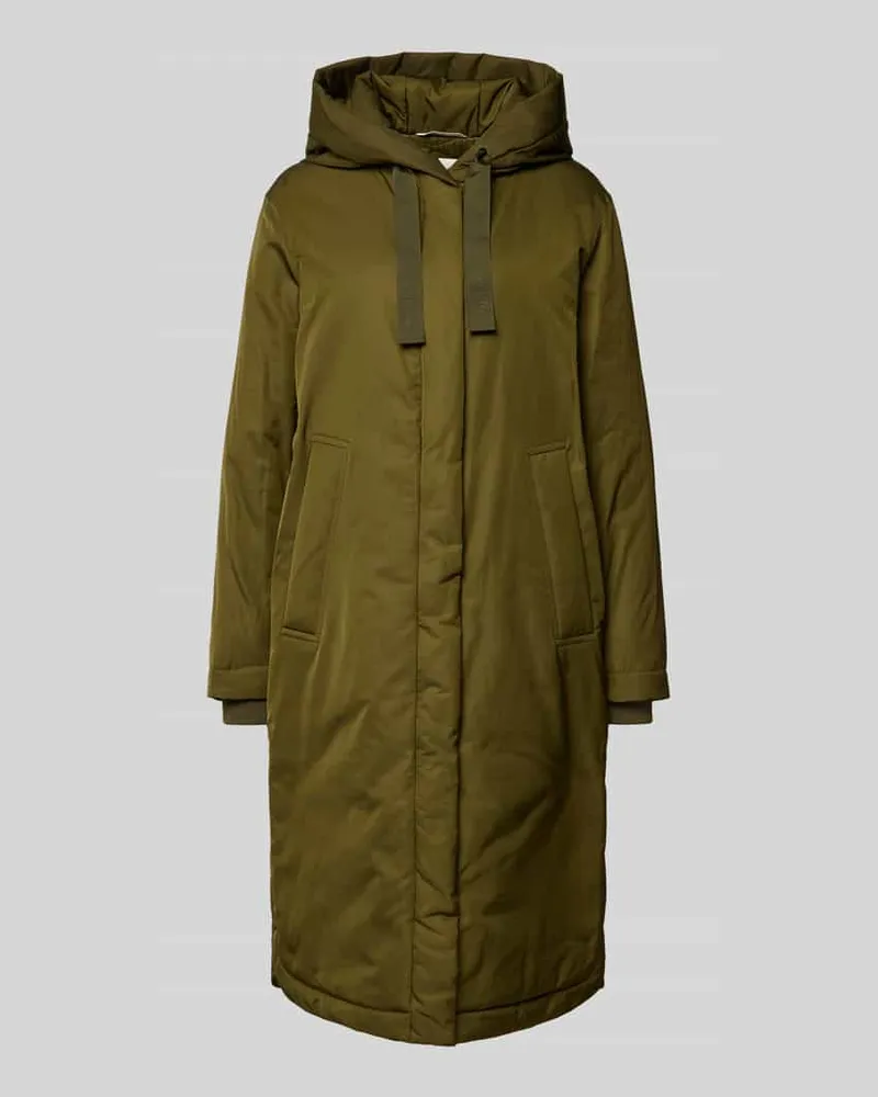 Marc O'Polo Regular Fit Parkamantel mit Kapuze Khaki