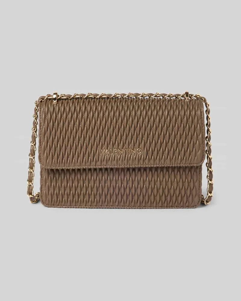 Valentino Garavani Crosbody Bag mit Label-Applikation Modell 'FREQUENCY Taupe