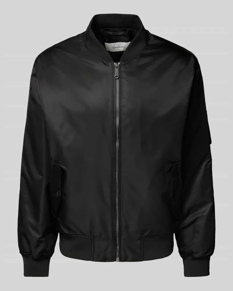 Calvin Klein Bomberjacke mit Stehkragen Modell 'HERO Black