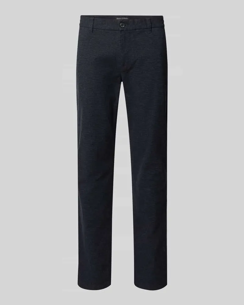 Marc O'Polo Shaped Fit Chino aus Baumwoll-Mix Modell 'STIG Marine
