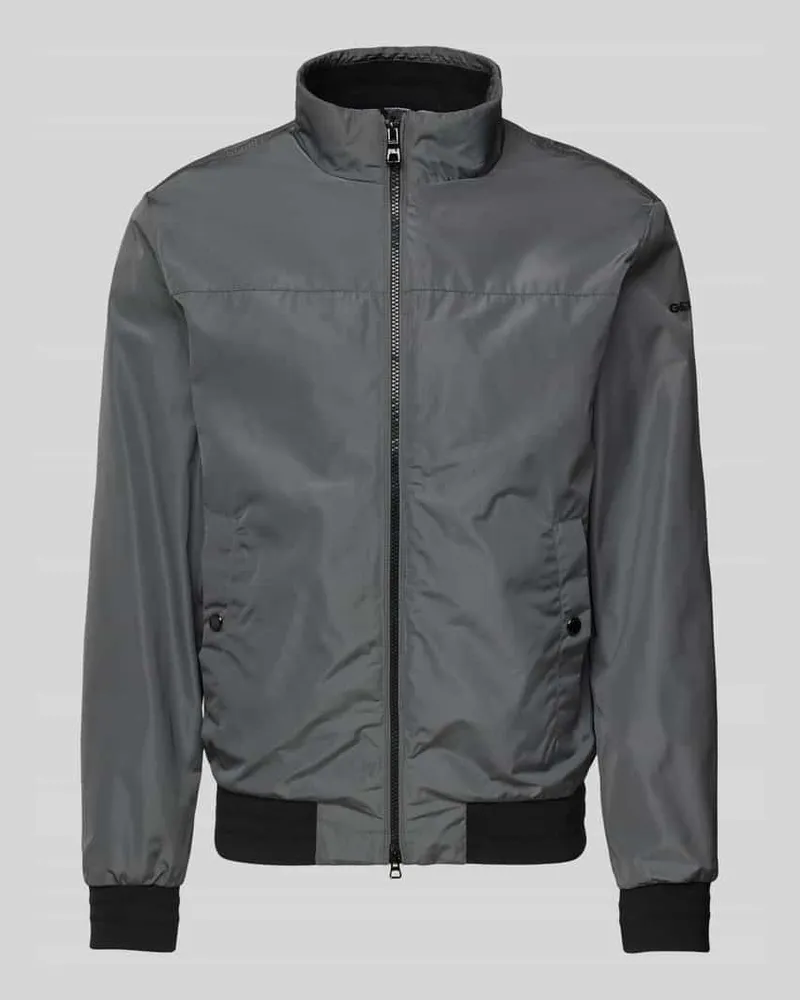 Geox Jacke mit Stehkragen Anthrazit