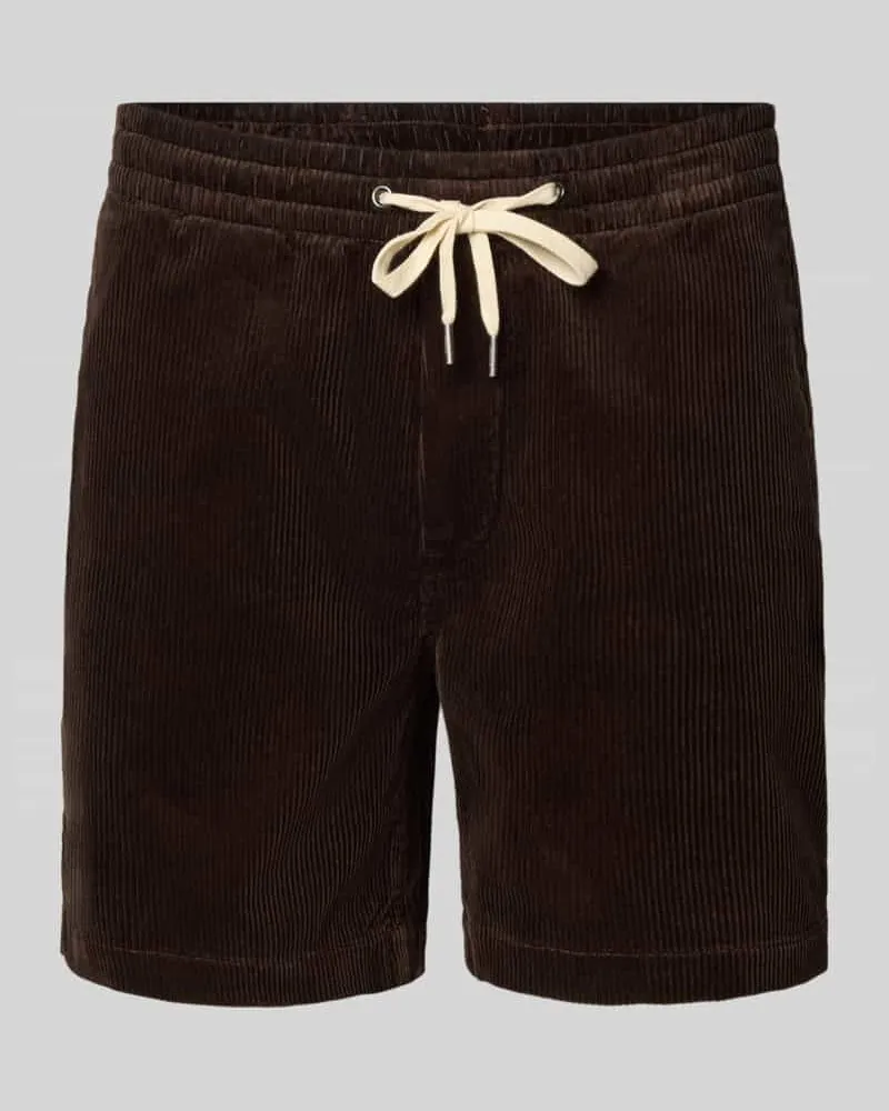 Ralph Lauren Classic Fit Shorts mit elastischem Bund Mittelbraun