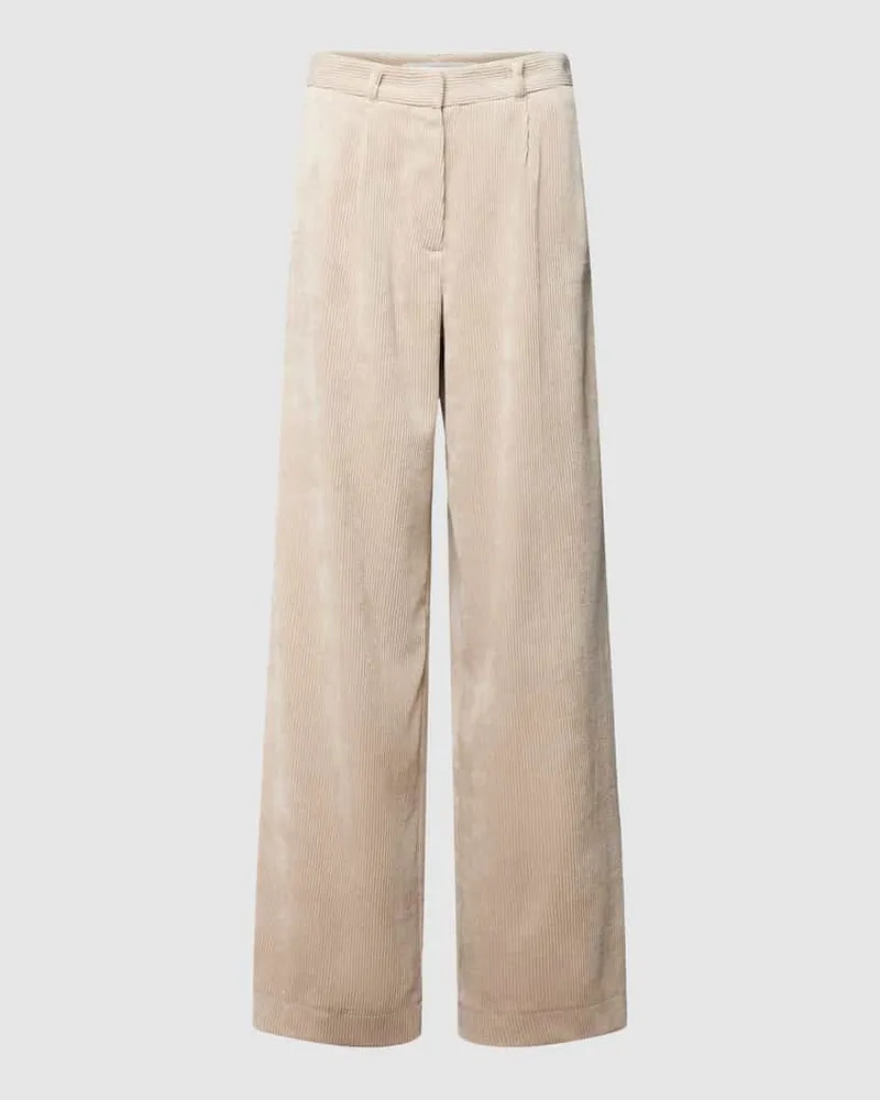 Herzen's Angelegenheit Cordhose mit angedeuteten Gesäßtaschen Beige