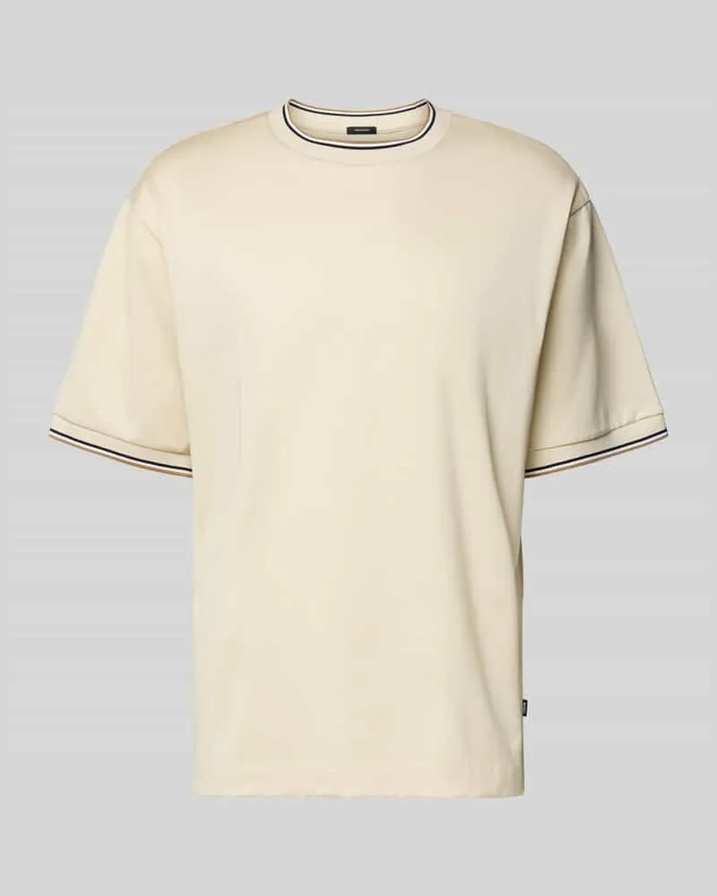 HUGO BOSS Regular Fit T-Shirt aus reiner Baumwolle Modell 'TAMES Offwhite