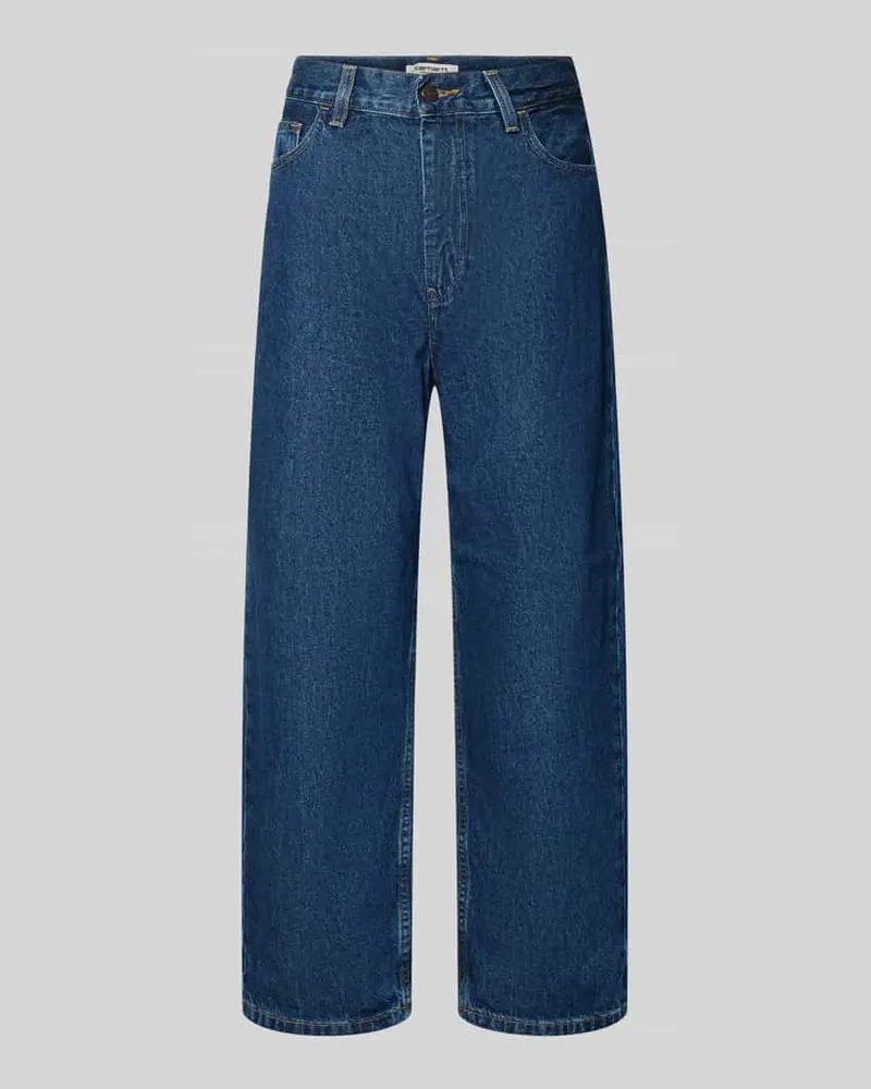 Carhartt WIP Wide Leg Jeans im 5-Pocket-Design Modell 'Brandon Blau