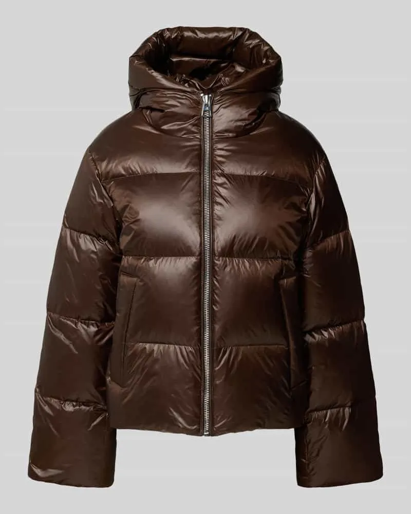 Marc O'Polo Regular Fit Daunenjacke mit Kapuze Mittelbraun