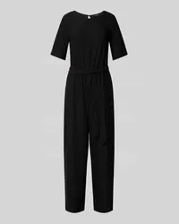 ZERO Jumpsuit mit Bindegürtel Black