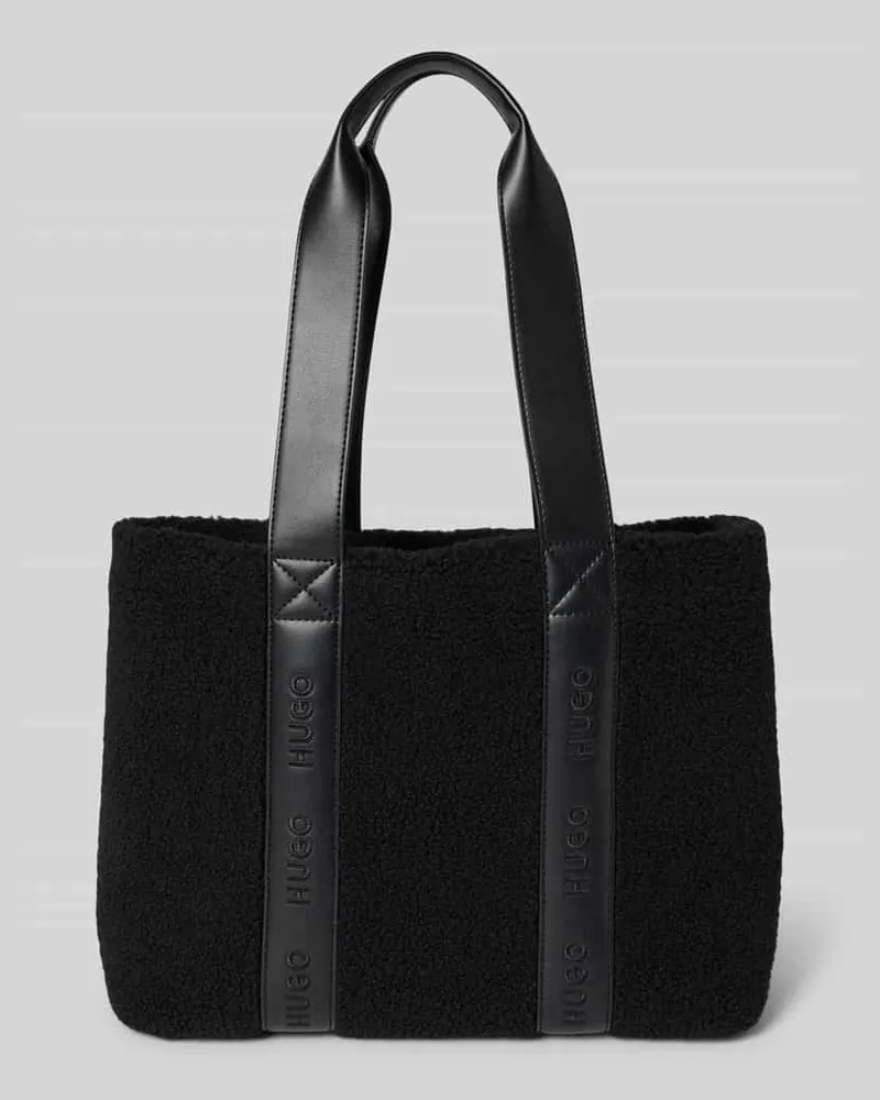 HUGO BOSS Shopper mit Label-Riemen Black