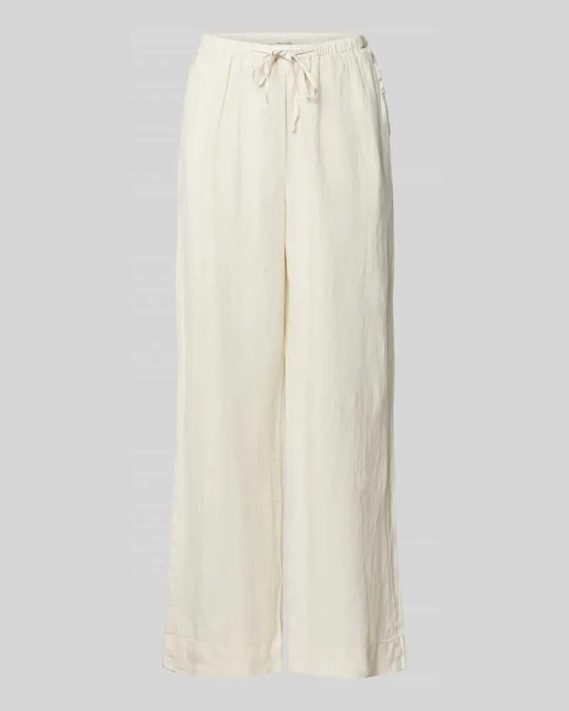 Marc O'Polo Straight Fit Jogpants aus reinem Leinen Sand