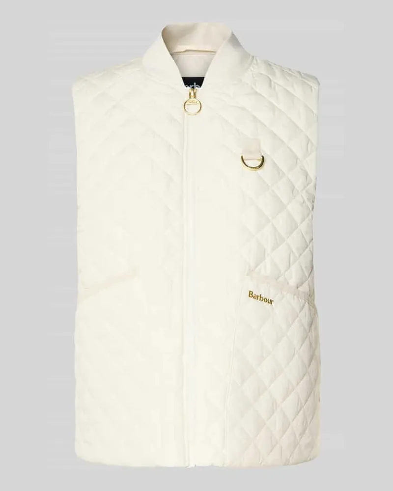 Barbour Regular Fit Steppweste mit Label-Applikation Modell ´ROSALIE Weiss