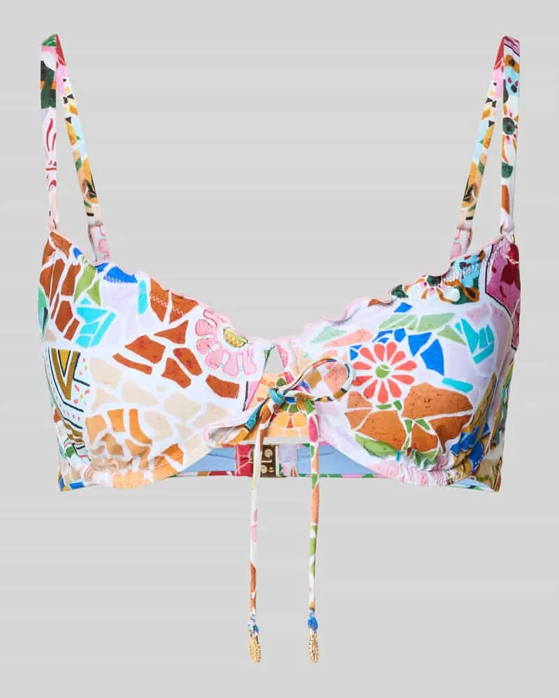 Seafolly Australia Bikini-Oberteil im Allover-Look Modell 'BEACH BOHÈME Rosa