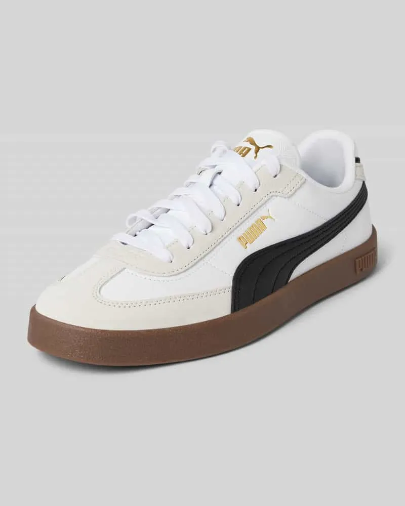 Puma Sneaker mit Label-Print Weiss