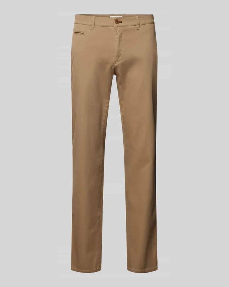 Brax Slim Fit Chino mit französischen Eingrifftaschen Modell 'Fabio Beige