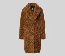 Teddy-Mantel mit Reverskragen