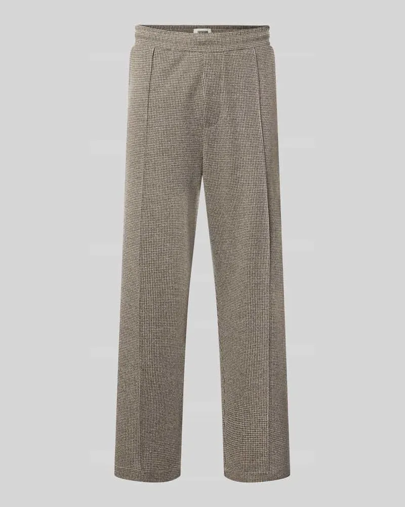 Drykorn Straight Fit Stoffhose aus Baumwoll-Mix Hellbraun