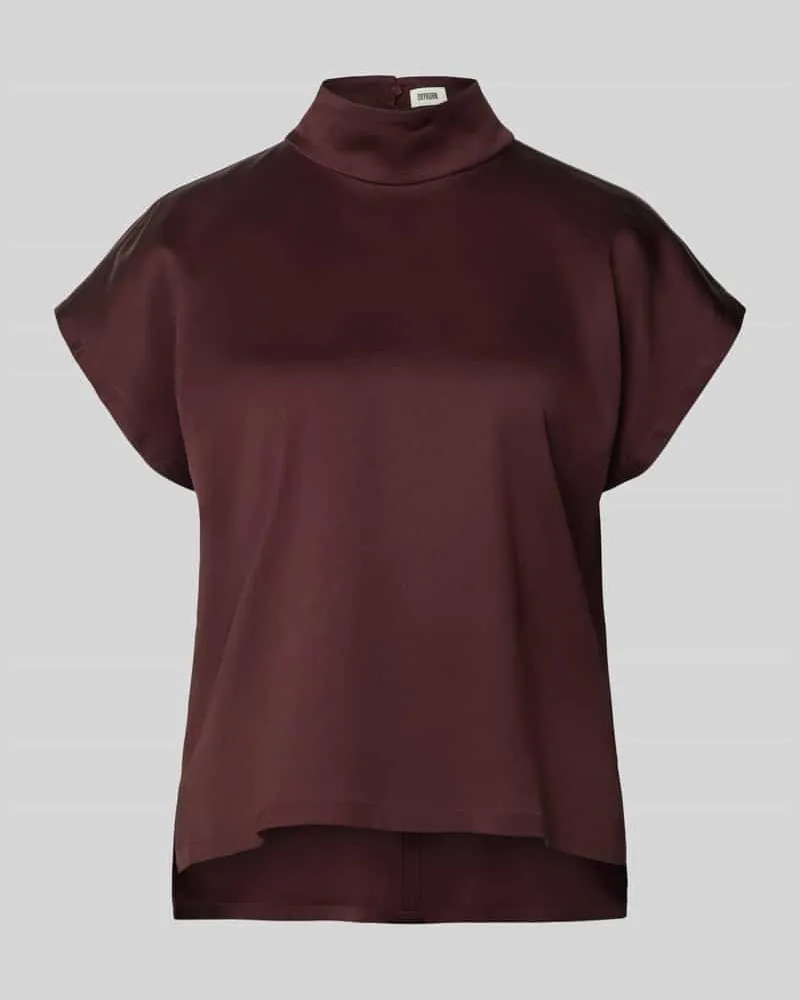 Drykorn Blusenshirt mit Stehkragen Modell 'ALARIA Bordeaux