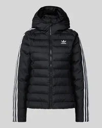 adidas Slim Fit Steppjacke mit Label-Stitching Black