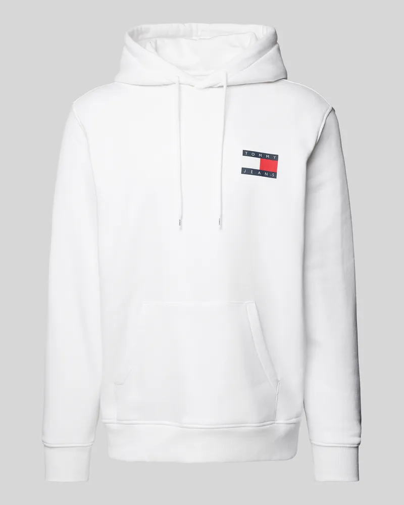 Tommy Hilfiger Hoodie mit Label-Print Weiss