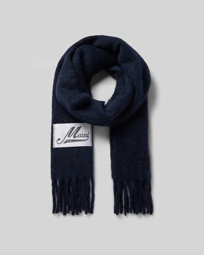 Marni Schal mit Label-Detail Marine