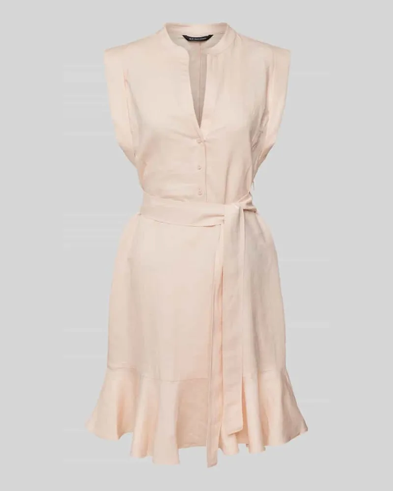 Armani Exchange Minikleid mit Bindegürtel Apricot