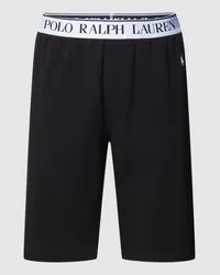 Ralph Lauren Sweatshorts mit elastischem Logo-Bund Modell 'FLEECE Black