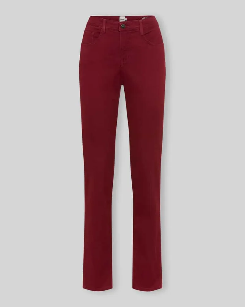 Brax Regular Fit Gerade Hose aus Lyocell-Mix mit Modal-Baumwoll-Anteil Modell 'MARY Bordeaux