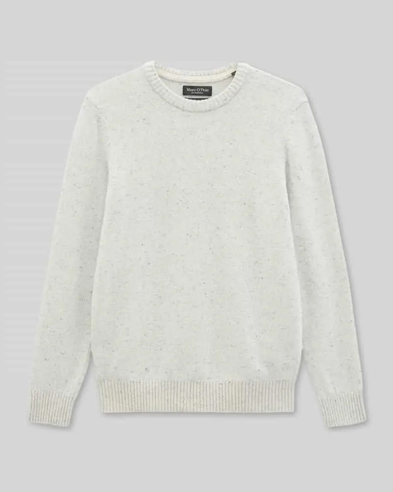 Marc O'Polo Pullover mit Logo-Detail Offwhite