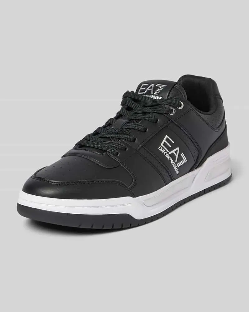 EA7 Sneaker mit Label-Print Black