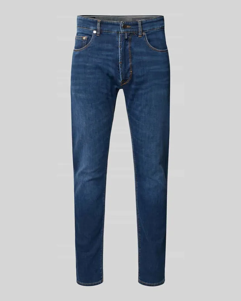 Pierre Cardin Regular Fit Jeans aus Candiani Denim Modell 'Lyon Dunkelblau