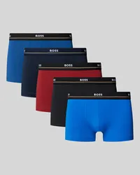 HUGO BOSS Trunks mit Label-Bund Modell 'Essential' im 5er-Pack Dunkelrot