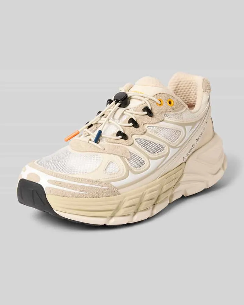 Barracuda Sneaker aus Leder-Mix mit profilierter Sohle Offwhite