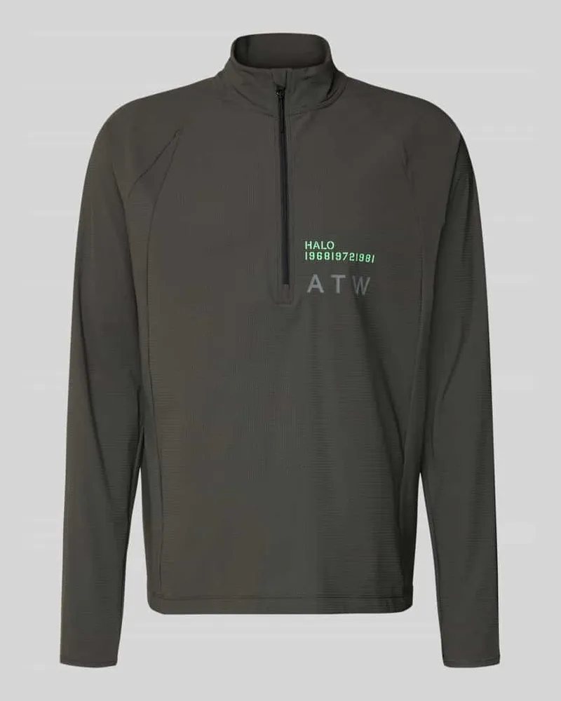 HALO Funktionsshirt mit Stehkragen und Reißverschluss Modell 'AIR Black