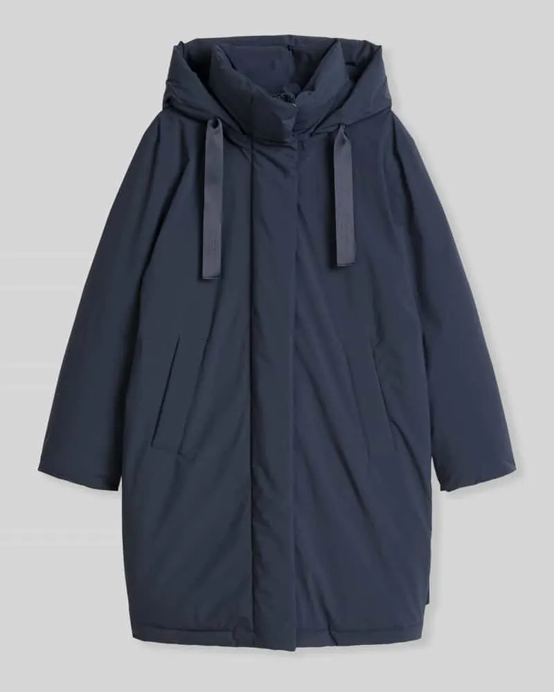 Marc O'Polo Relaxed Fit Parka mit Kapuzenkragen Marine