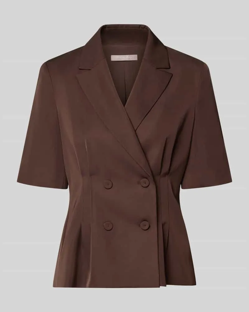 Christian Berg Blazer in tailliertem Schnitt mit 1/2-Arm Dunkelbraun