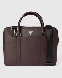 Guess Laptoptasche mit Label-Applikation Aubergine