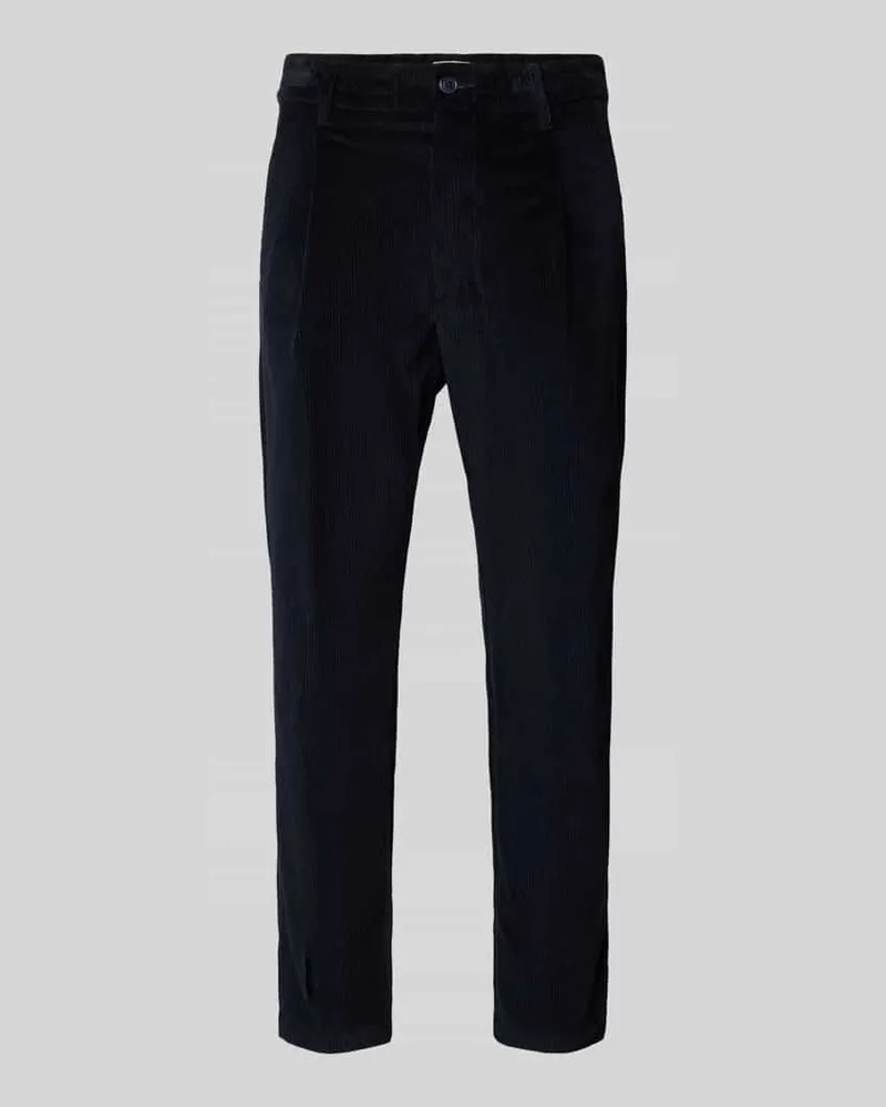 Drykorn Cordhose mit französischen Eingrifftaschen Marine