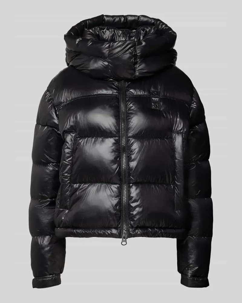 Blauer Steppjacke mit Kapuze Modell 'GLORIA Black
